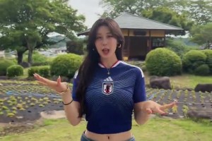 這么可愛活潑又漂亮的日本女球迷，誰(shuí)不喜歡呢