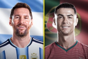 talkSPORT：梅西35歲后世界杯進(jìn)球達(dá)10粒，C羅世界杯總進(jìn)球數(shù)為8球