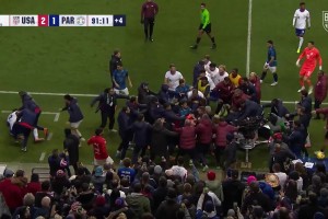 火藥味拉滿！去年美國vs巴拉圭友誼賽上演群毆大戲！